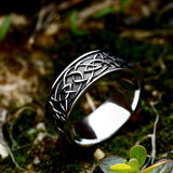 celtic knot ring - celtic ring - mens claddagh ring - nordic - titanium - clover jewelry - irish hat - irish kilt - tree of life necklace - rose quartz ring
