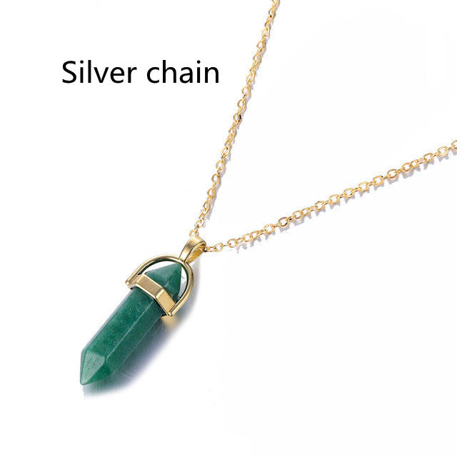 Chakra Necklace - Rose Quartz Chakra Necklace - Crystal Chakra Quartz Stone Pendant-tree of life necklace-celtic ring-clover jewelry-irish hat