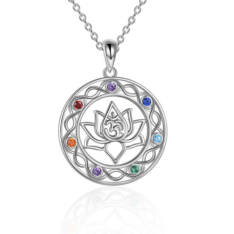 Chakra Necklace - Sterling Silver - Chakra Jewelry - Celtic Knot Necklace - Celtic Jewelry - Seven Chakra Necklace