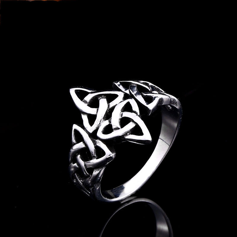 Mens Celtic Knot Ring - Celtic Ring - Titanium Steel Celtic Ring - Celtic Jewelry - Mens Claddagh Ring - Clover Jewelry - Irish Hat - Tree of Life Necklace