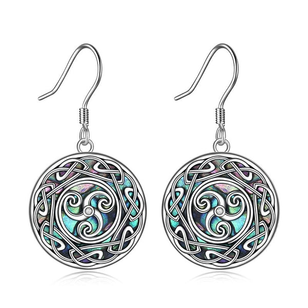 celtic knot earrings - sterling silver - celtic jewelry - celtic knot -irish jewelry-clover jewelry-mens claddagh ring-celtic knot ring