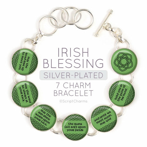 Celtic - Clover Jewelry - Irish Blessing Bracelet  - Clover Bracelet - Celtic Jewelry - Celtic Bracelet  - Irish Jewelry