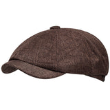 Irish Hat - Newsboy Hat  Irish Flat Cap - Irish Clothing - Linen Irish Hat