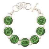 Irish Blessing Bracelet  Clover Bracelet - Clover Jewelry - Celtic Jewelry  Celtic Bracelet