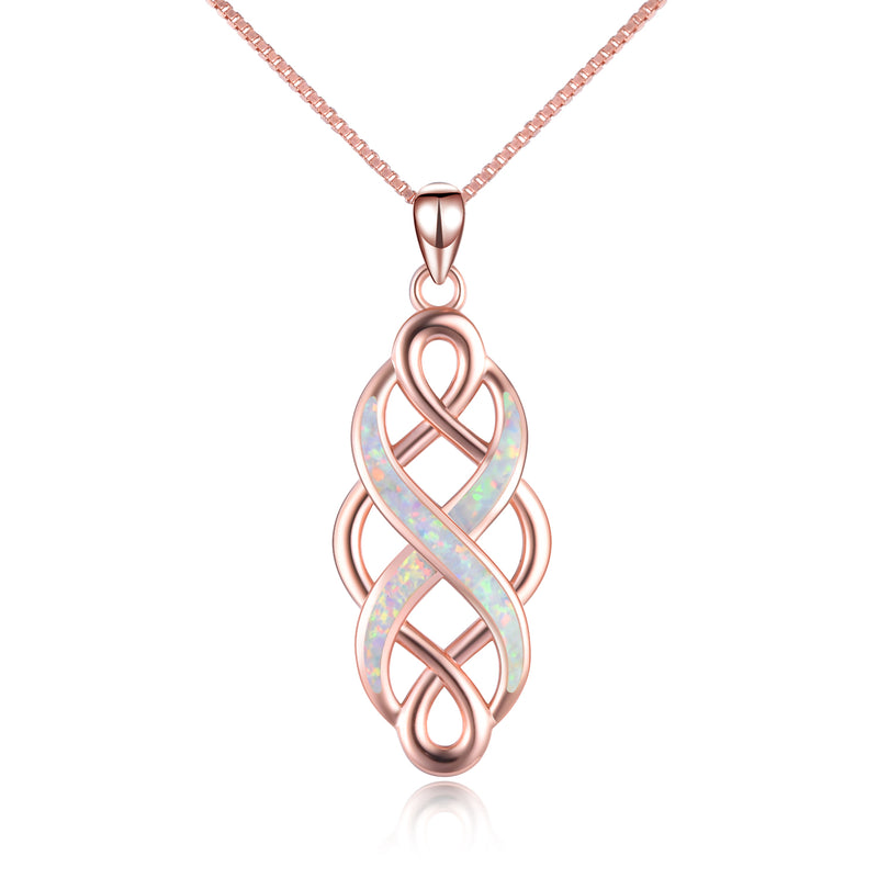 sterling silver-necklace-opal-celtic jewelry-celtic knot-celtic-irish jewelry-celtic jewelry-celtic knot ring-celtic ring-clover jewelry-irish hat