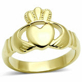 Mens Claddagh Ring-Gold Claddagh Ring-Celtic Jewelry-Celtic Ring-celtic knot ring-clover jewelry-irish gifts